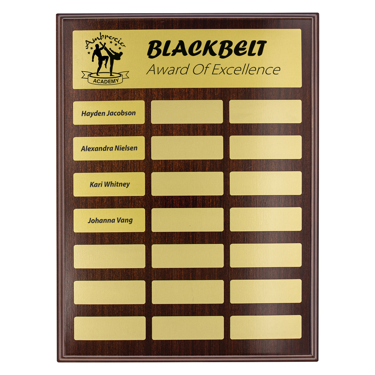Directory Gold Plaque