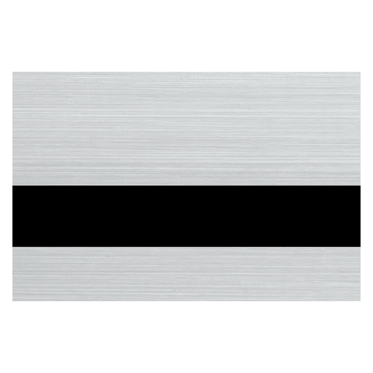 FlexiBrass Brushed Silver / Black