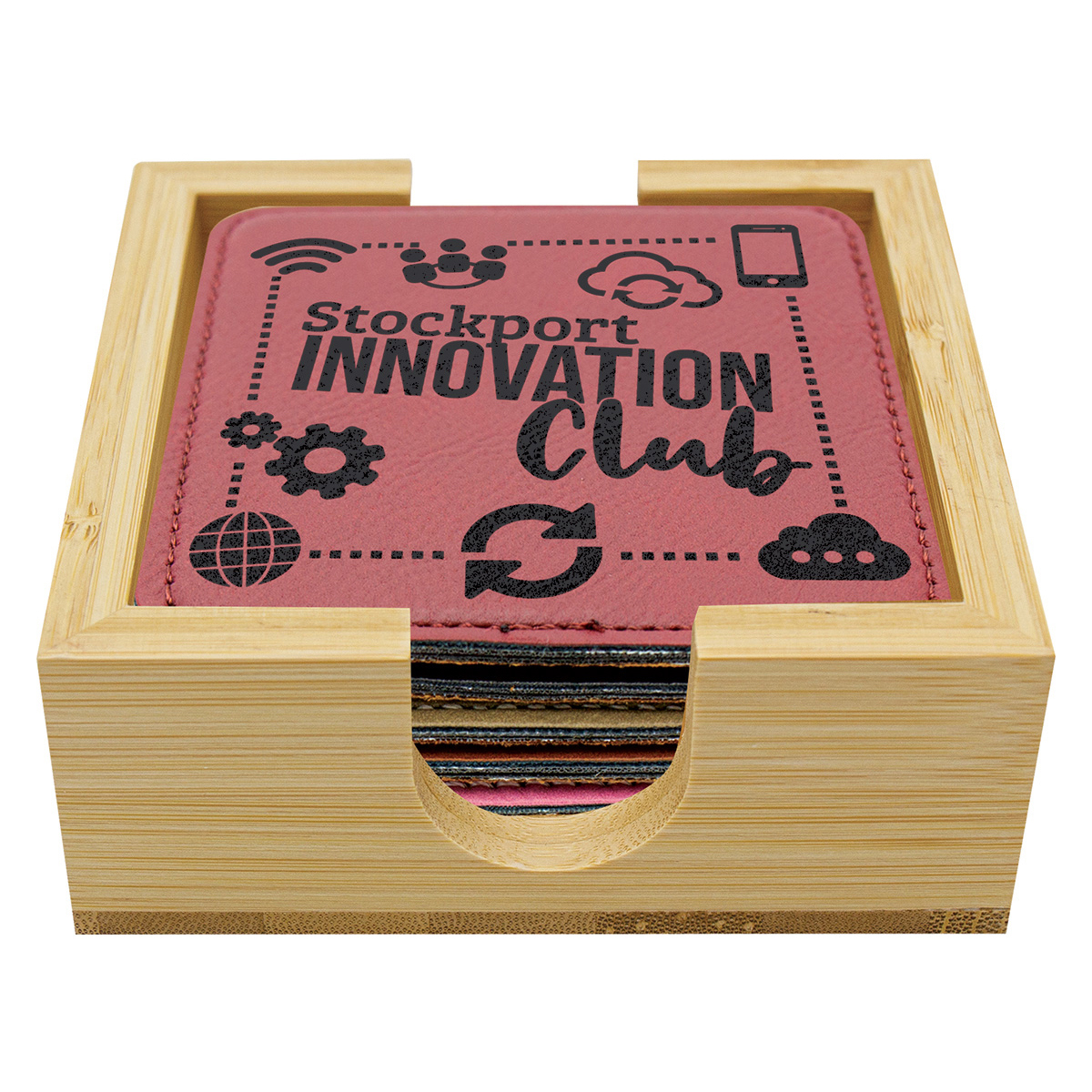 Bamboo Coaster Holder