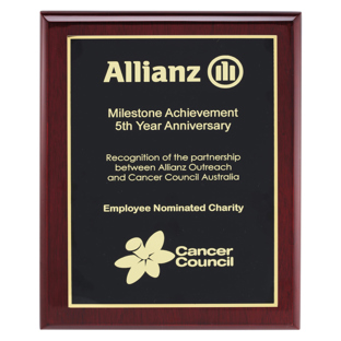 Designer Black Plaque