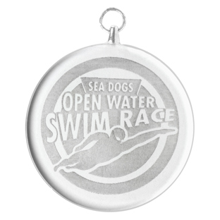 Glass Medal - Round
