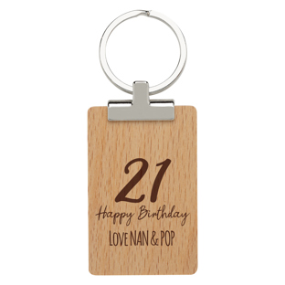 Timber ID Keychain