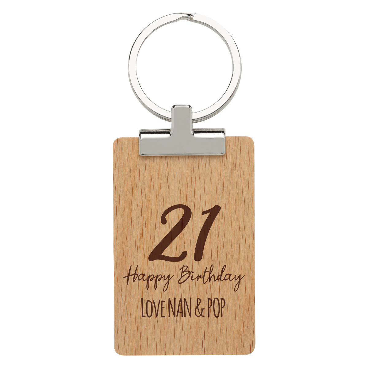 Timber ID Keychain