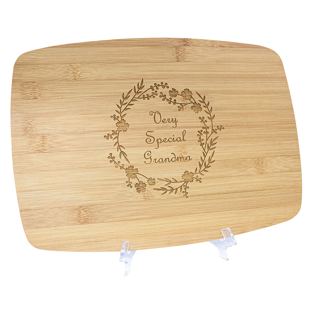 Plaque Easel Large - Clear