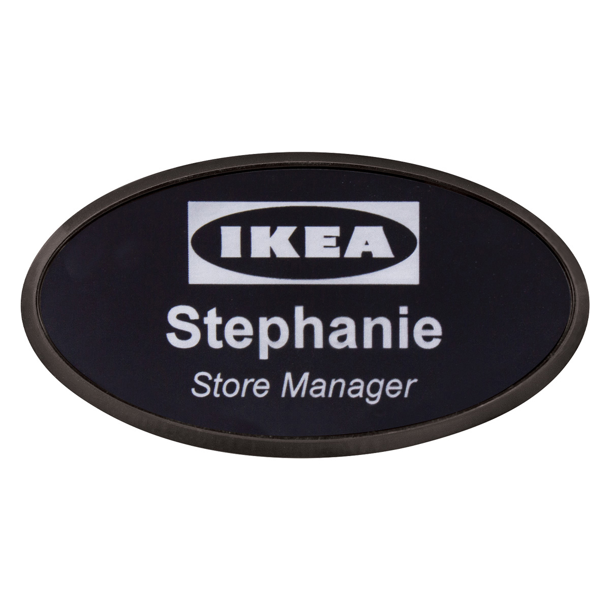 Oval Badge Frame