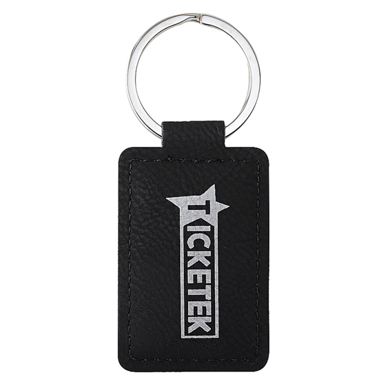 Leatherette Keychain - Black!
