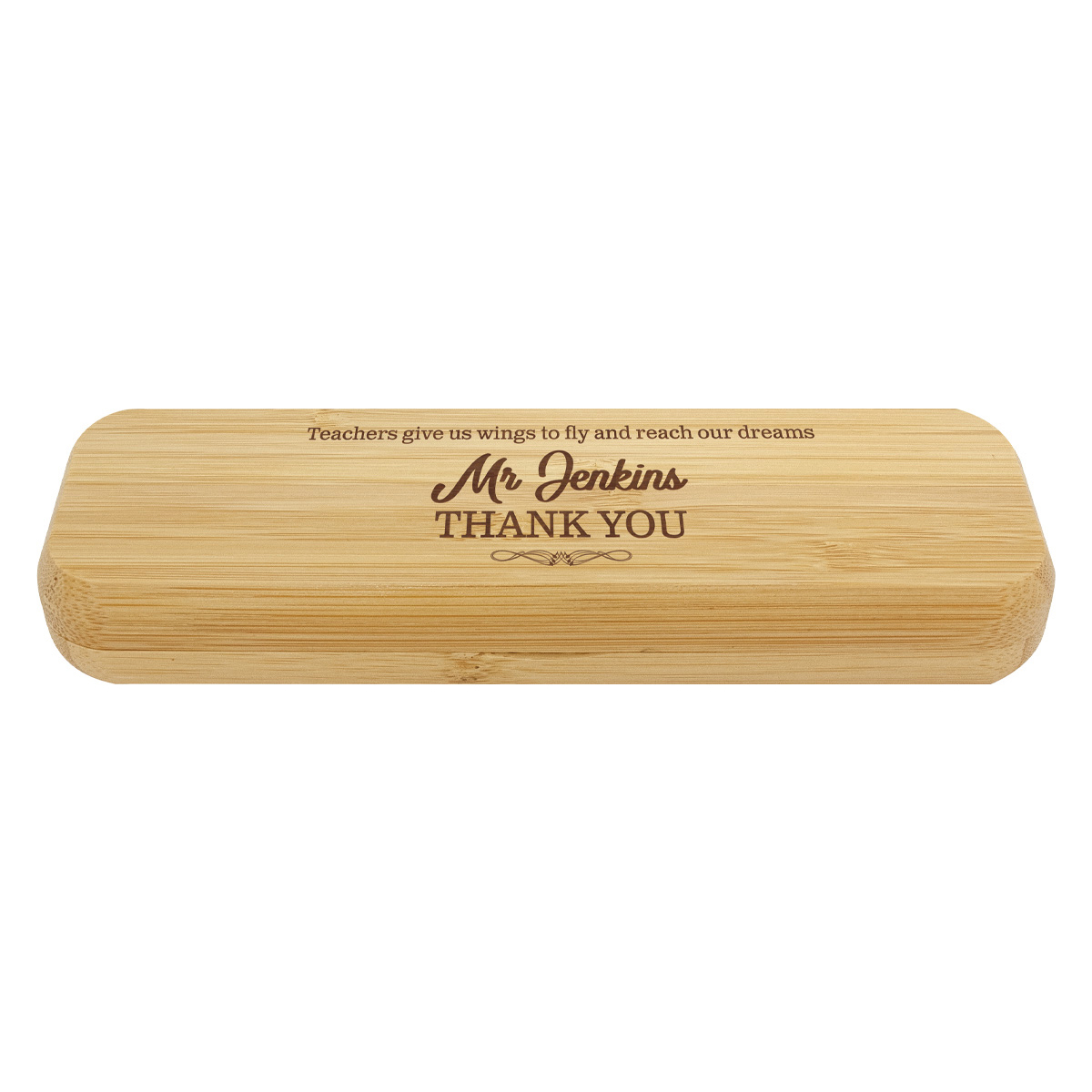 Bamboo Pen Box - Double