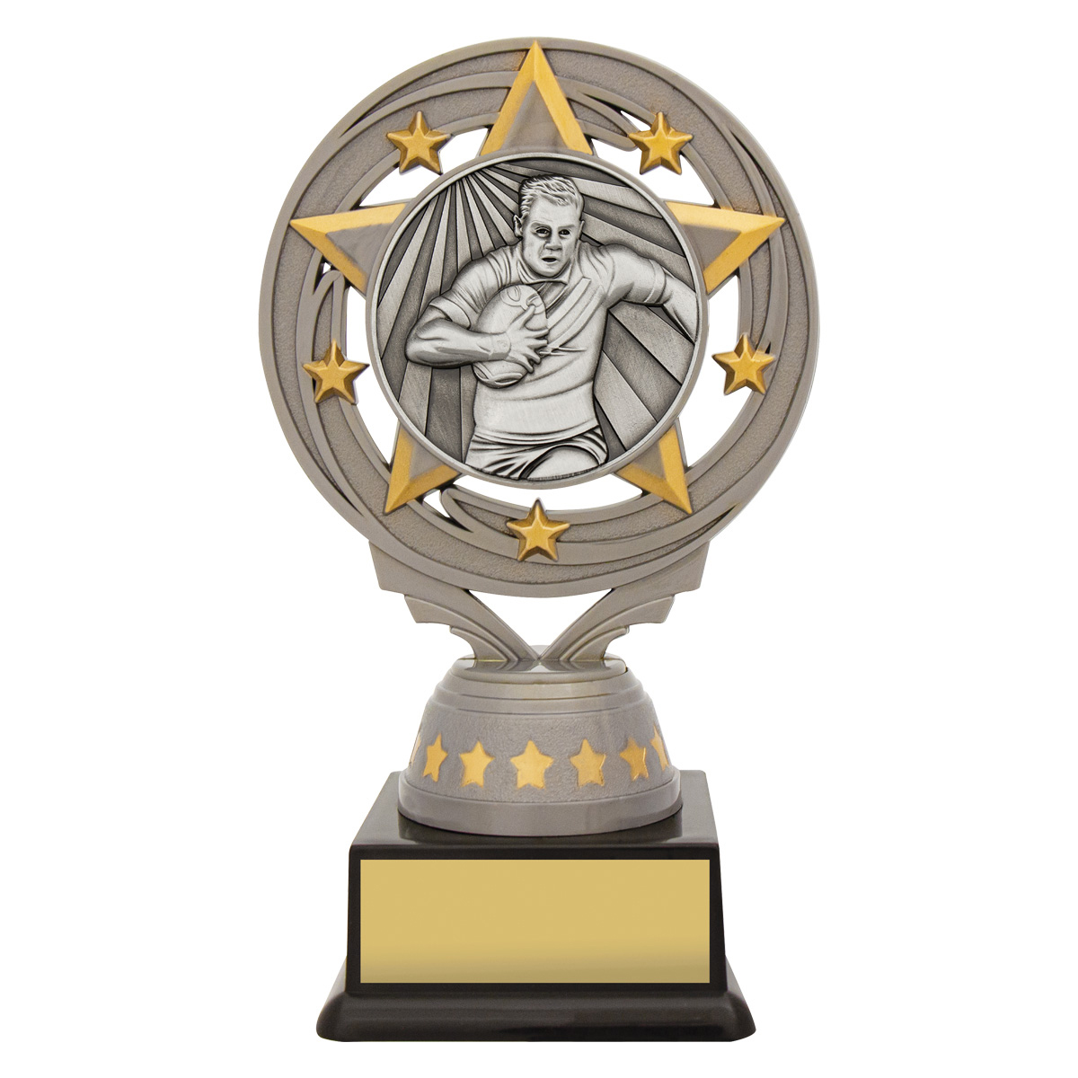 Silver Male Rugby Torch
