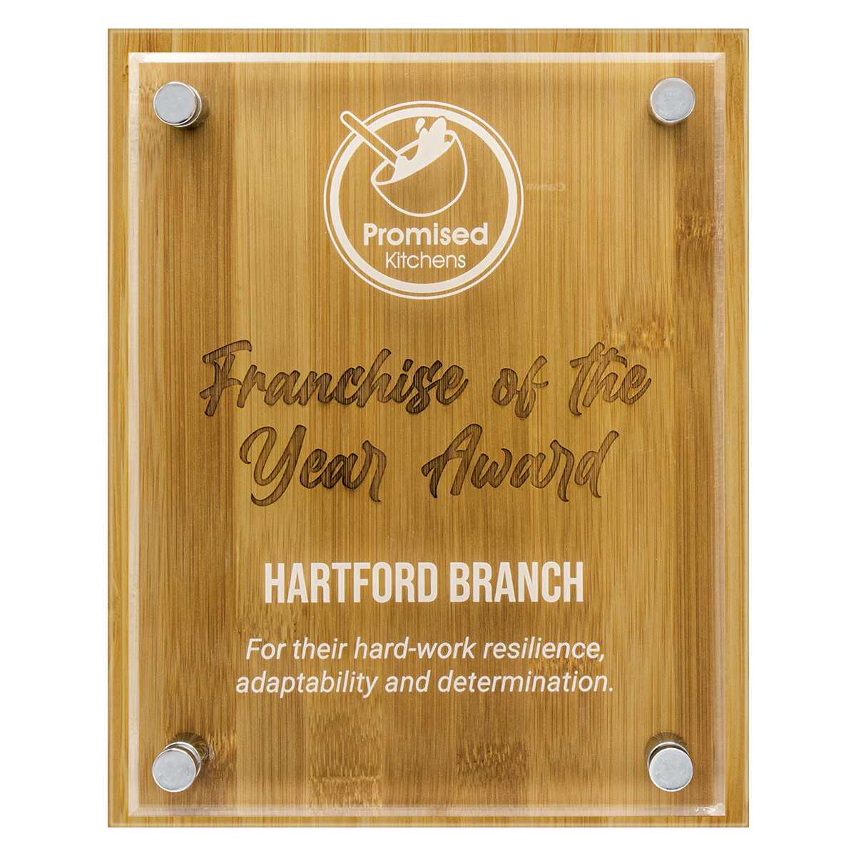 Bamboo Floating Plaque