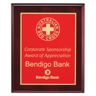 Designer Red Plaque