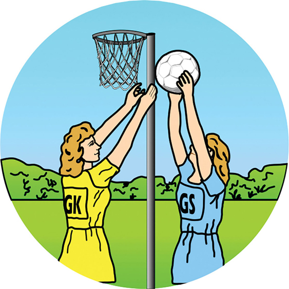 Traditional Centres - Netball Players Domed 25 & 50mm Insert - Trophies ...