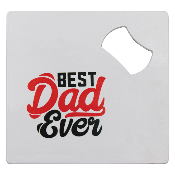 Bottle Opener & Coaster - Colour!