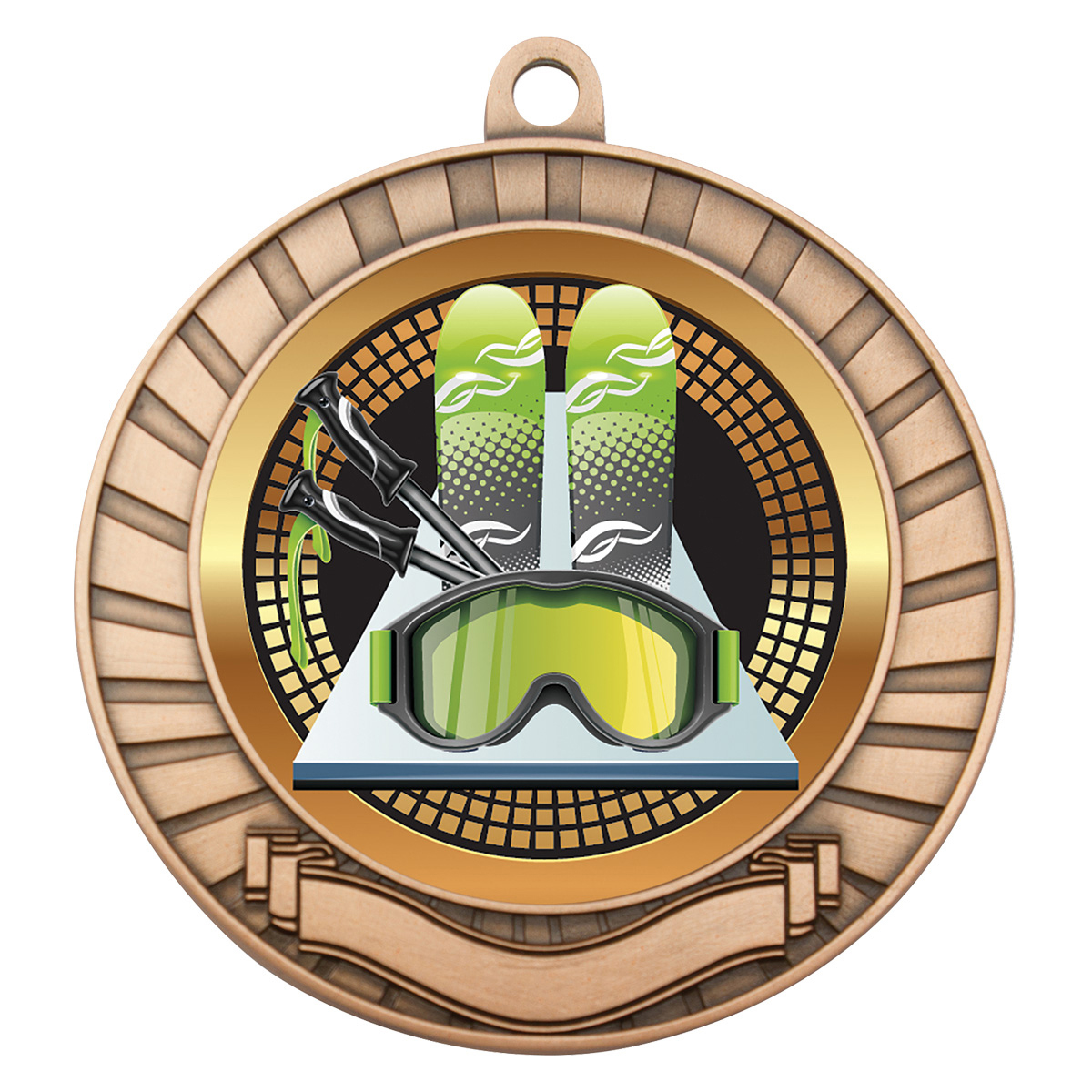 Eco Scroll - Skiing