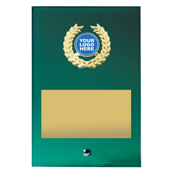 Green Glass Plaque!