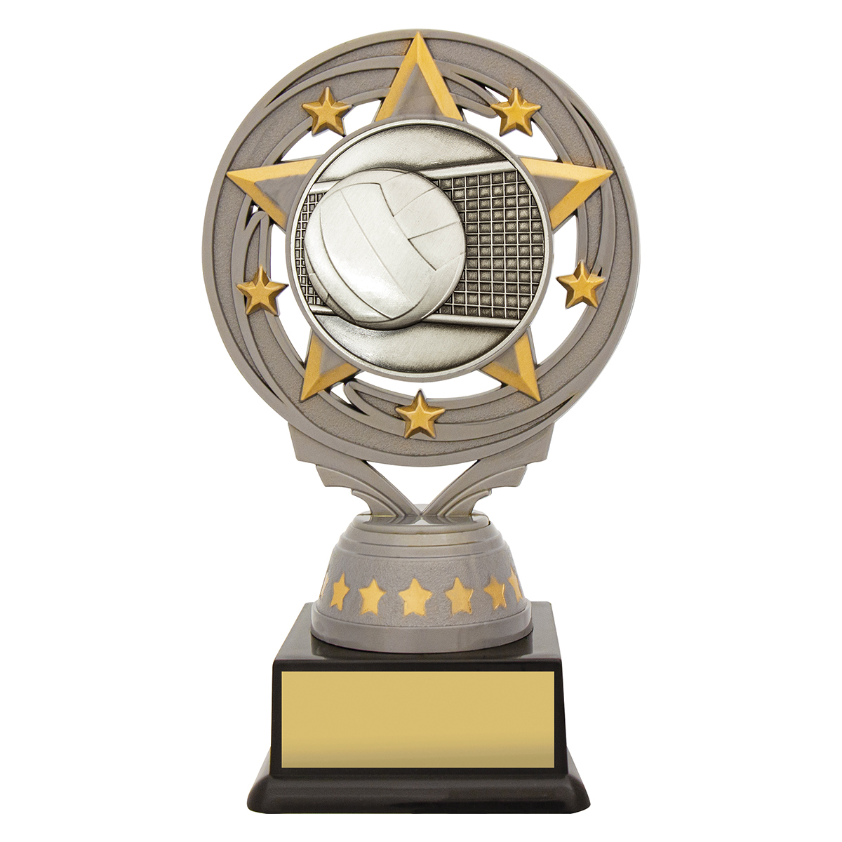 Silver Volleyball Torch