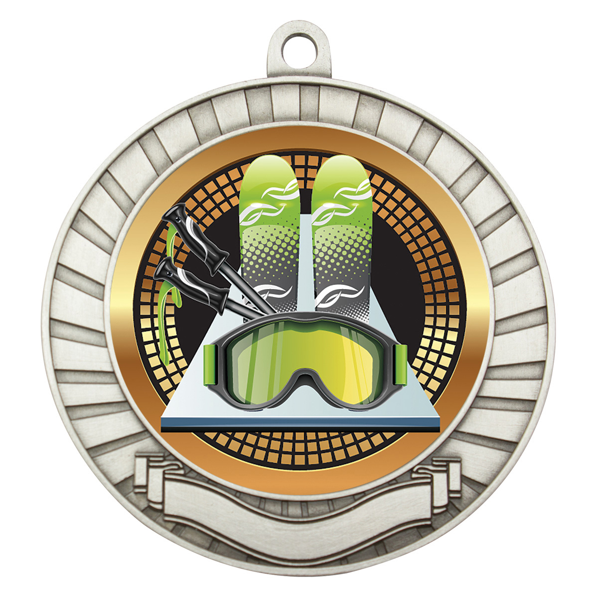 Eco Scroll - Skiing