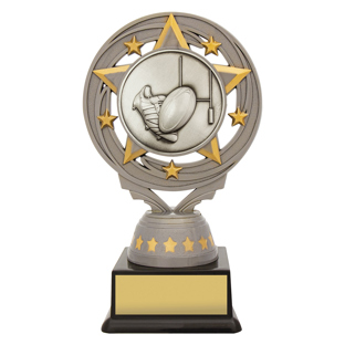 Silver Rugby Torch