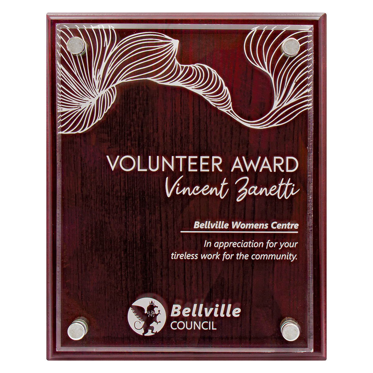Value Plaque with Acrylic