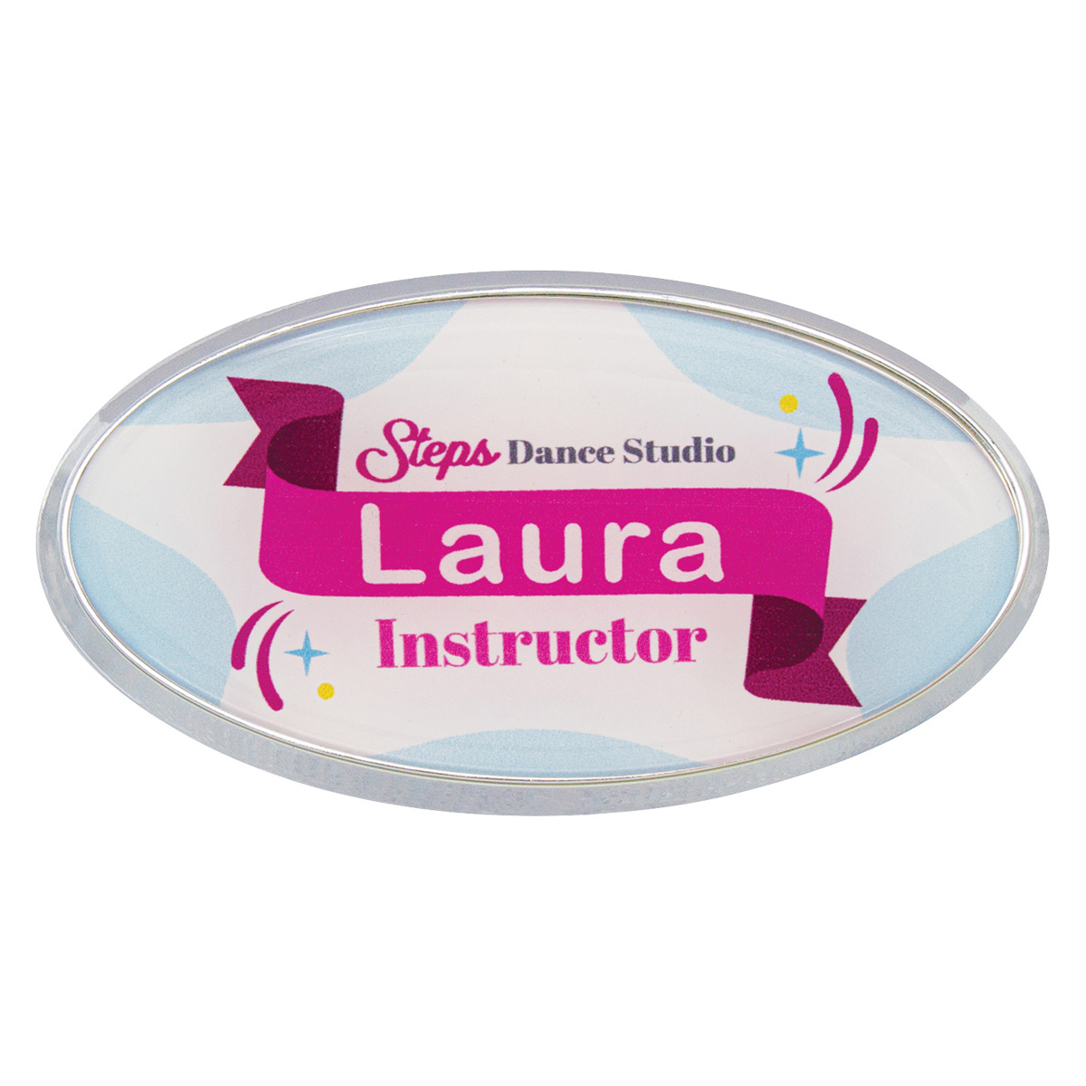 Oval Badge Frame