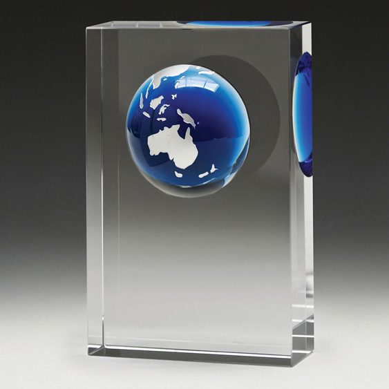 Plaque Blue Globe!