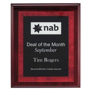 Vivid Red Plaque