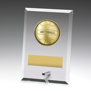 Glass Plaques - Netball