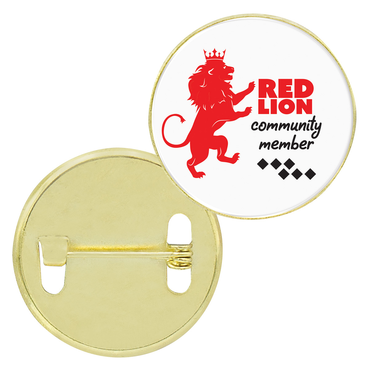 Metal Brooch Gold