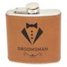 Flask with Rawhide Leatherette