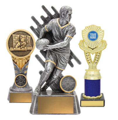 Rugby Mini Shield Value Trophy School Budget Sport Activity Club Team Award 