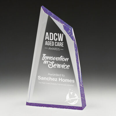 Acrylic Charger Purple 175mm