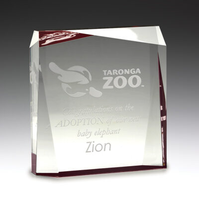 Acrylic Red Prism 125mm