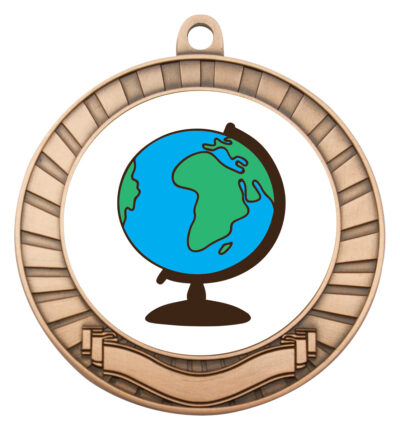 Eco Scroll Medal The Globe Bronze