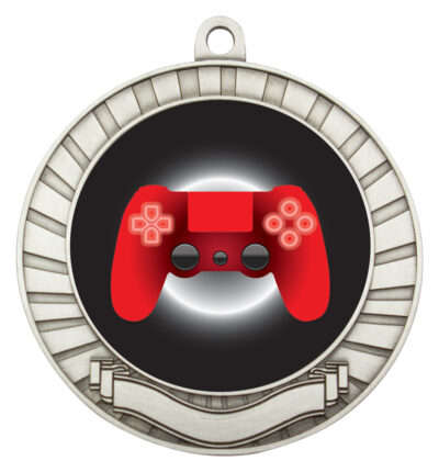 Eco Scroll Medal Gaming Silver