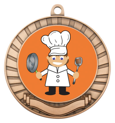 Eco Scroll Medal Chef Bronze