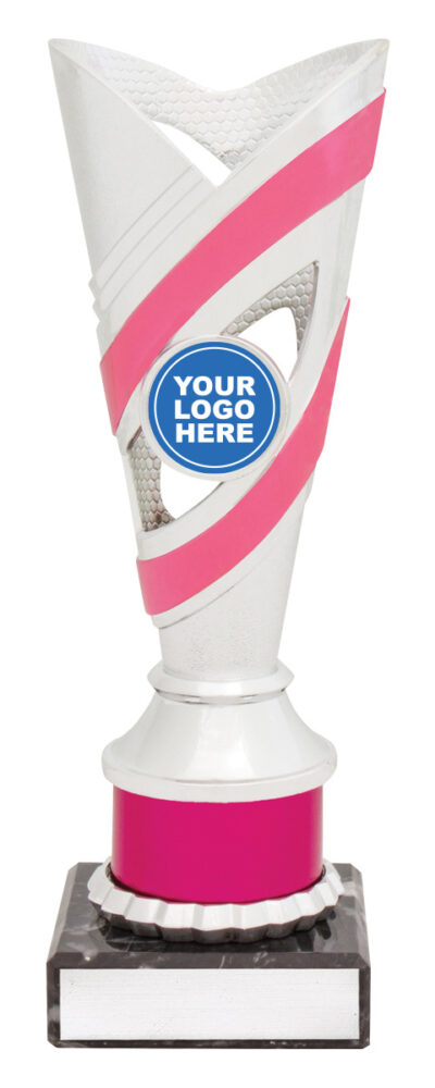 Curve Cup Silver / Pink 200mm