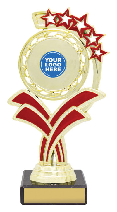 Gold / Red Kona Trophy 190mm