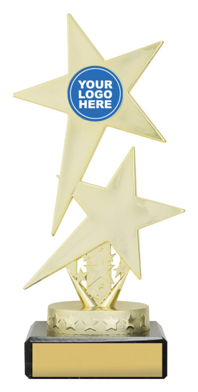 Blue Twin Star with Logo 170mm