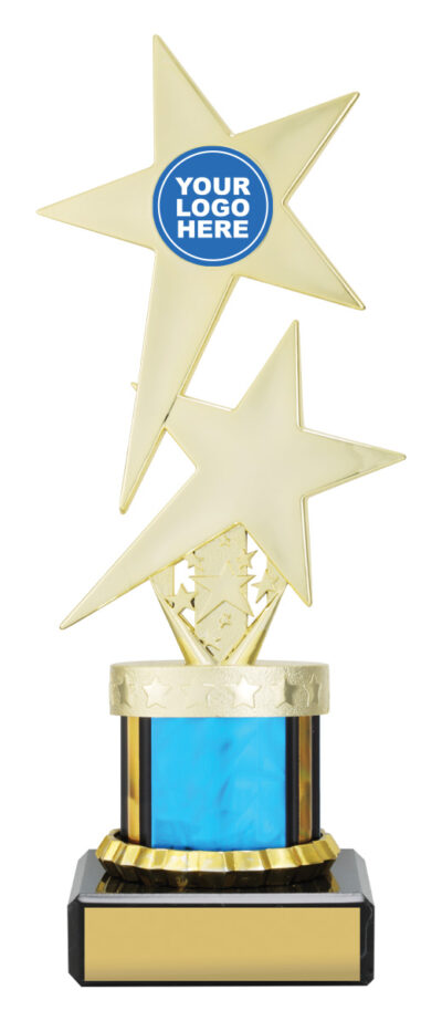 Blue Twin Star with Logo 205mm