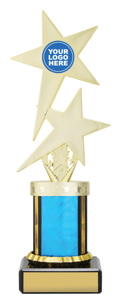 Blue Twin Star with Logo 225mm
