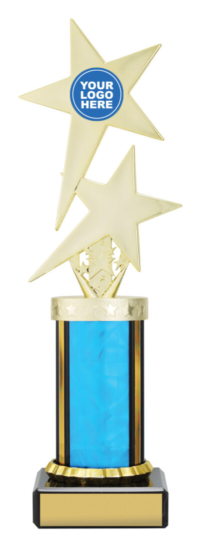Blue Twin Star with Logo 250mm