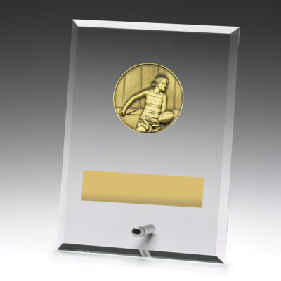 Glass Plaque Aussie Rules Female 175mm