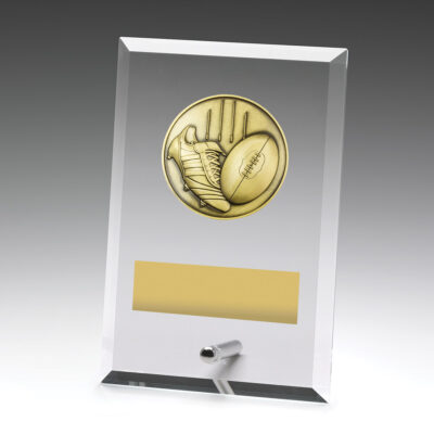 Glass Plaque Aussie Rules 150mm
