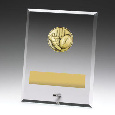 Glass Plaque Aussie Rules 200mm