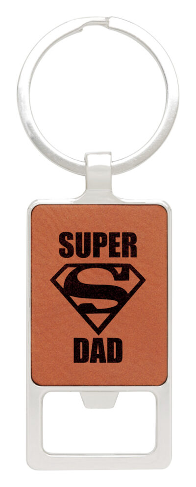 Rawhide Leatherette Keychain - Bottle Opener