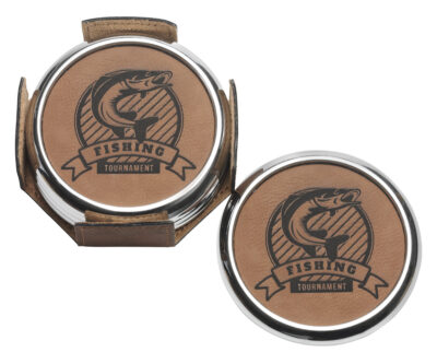 Leatherette Coaster Set x 4