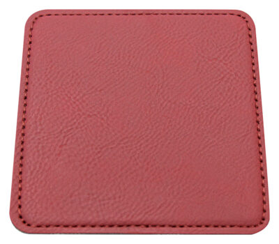 Leatherette Coaster Rose - Image 2