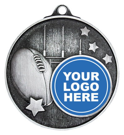 Club Medal Footy Silver