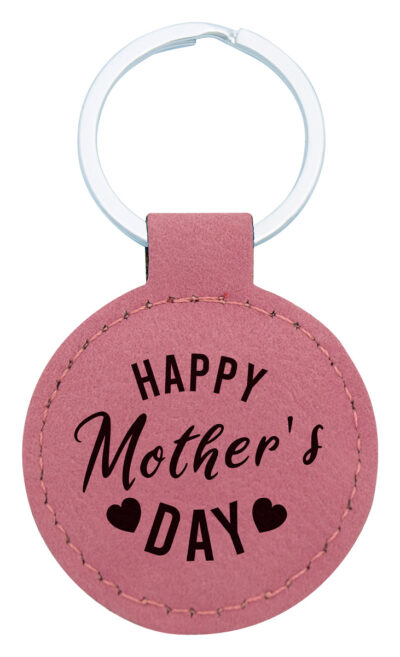 Double Heart Pink Keychain