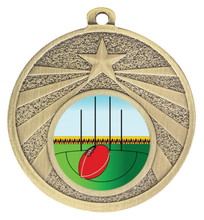 Footy Starshine Medal Gold