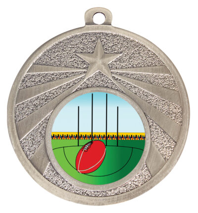 Footy Starshine Medal Silver